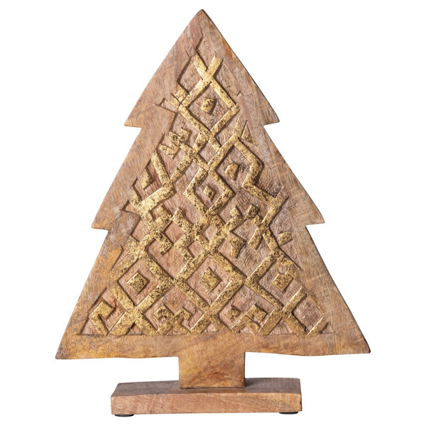 The Holiday Aisle® HandCarved Mango Wood Tree Wayfair